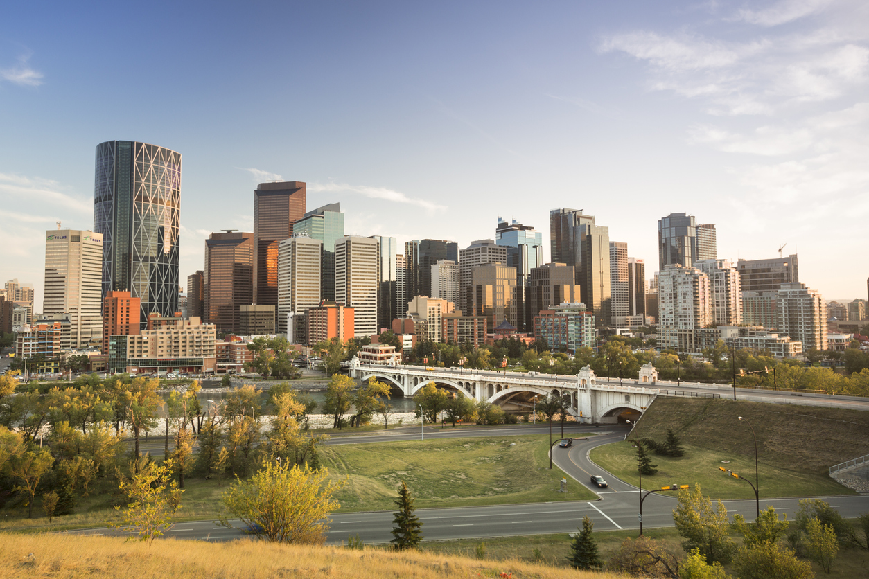 Downtown Calgary in Alberta, Canada
