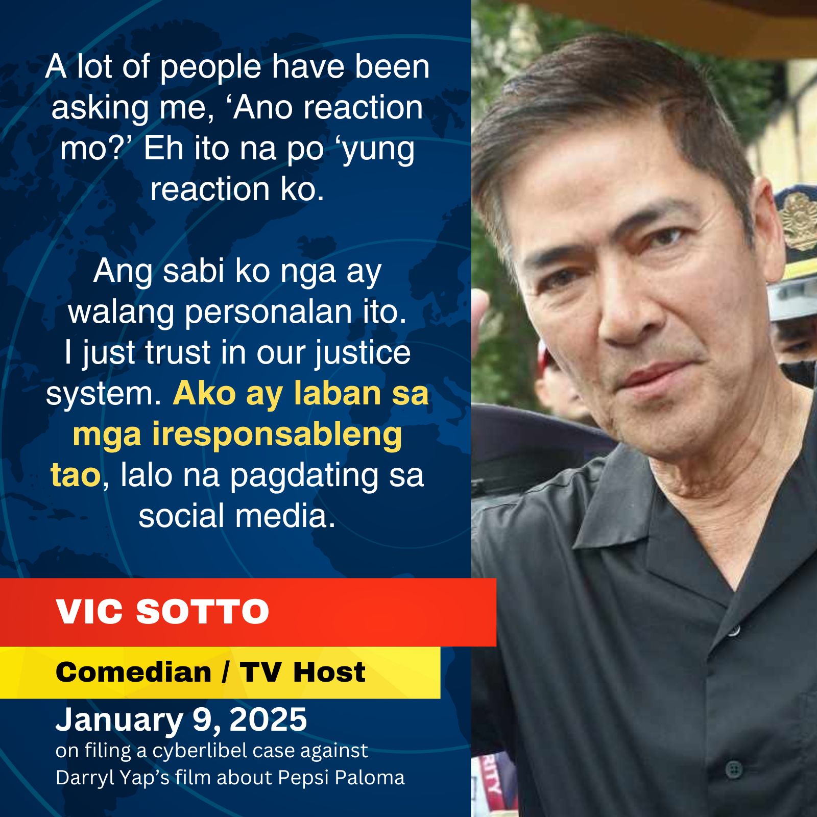 Vic Sotto’s response to Darryl Yap