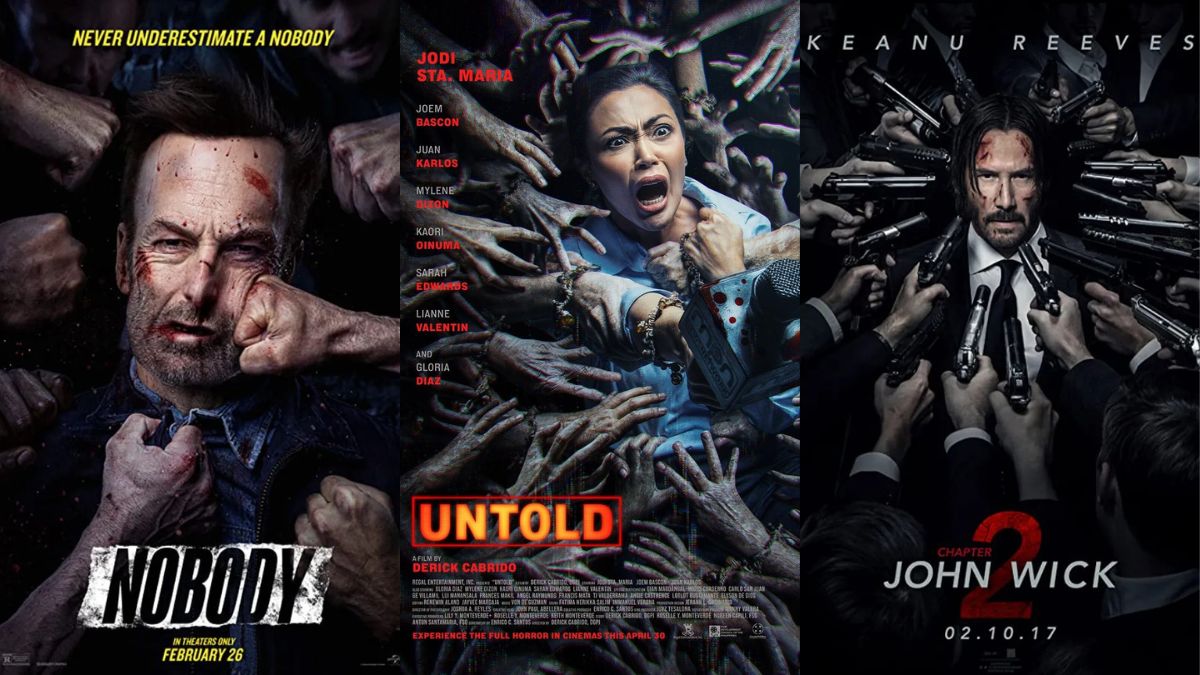 Untold Nobody John Wick 2 promotional posters comparison